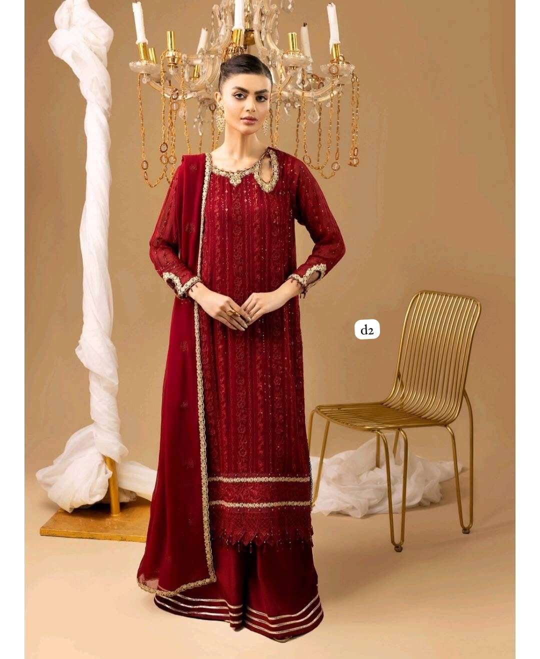 CHIFFON UNSTITCHED 3 Piece COLLECTION 2025 by ADANS-08