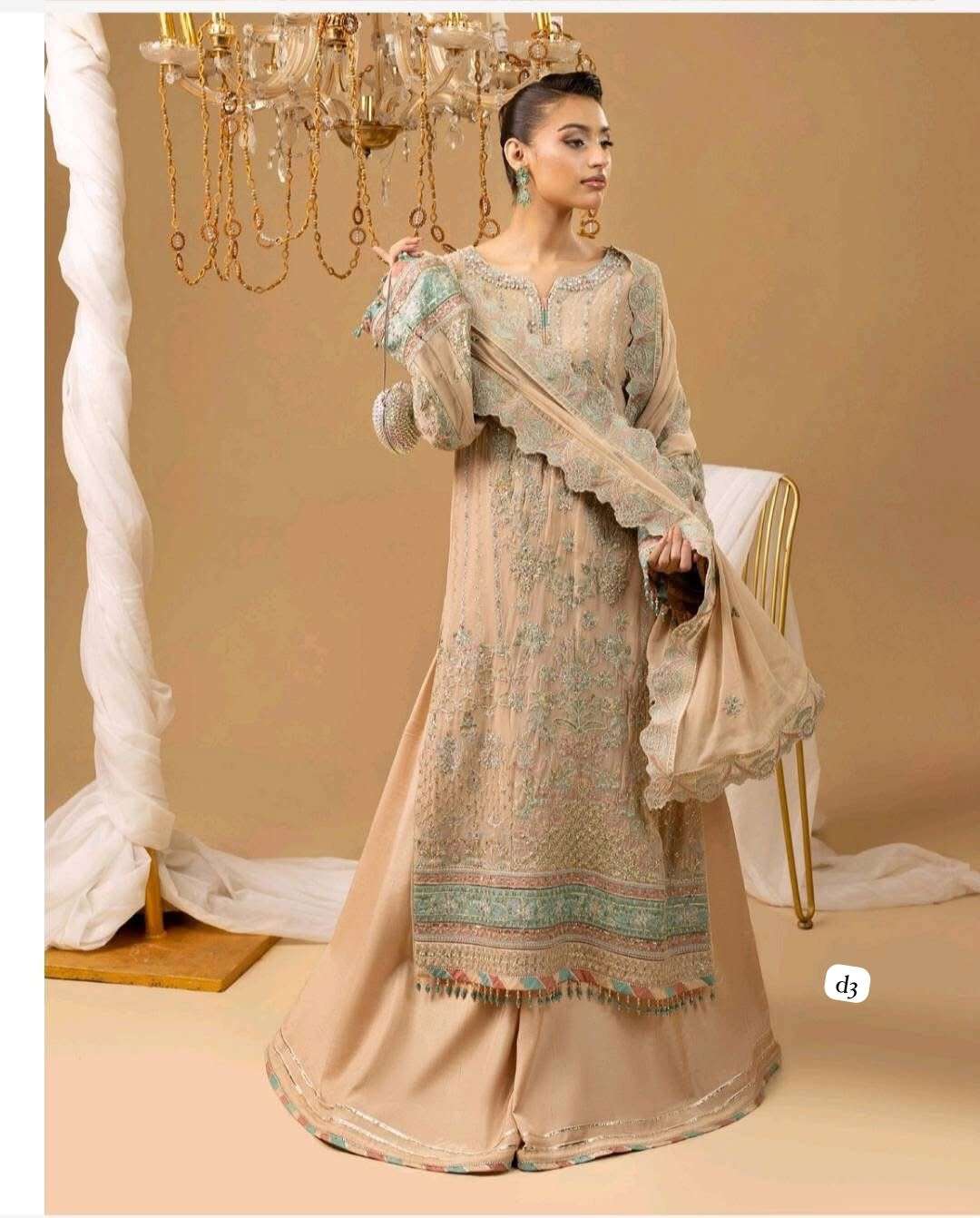 CHIFFON UNSTITCHED 3 Piece COLLECTION 2025 by ADANS-09