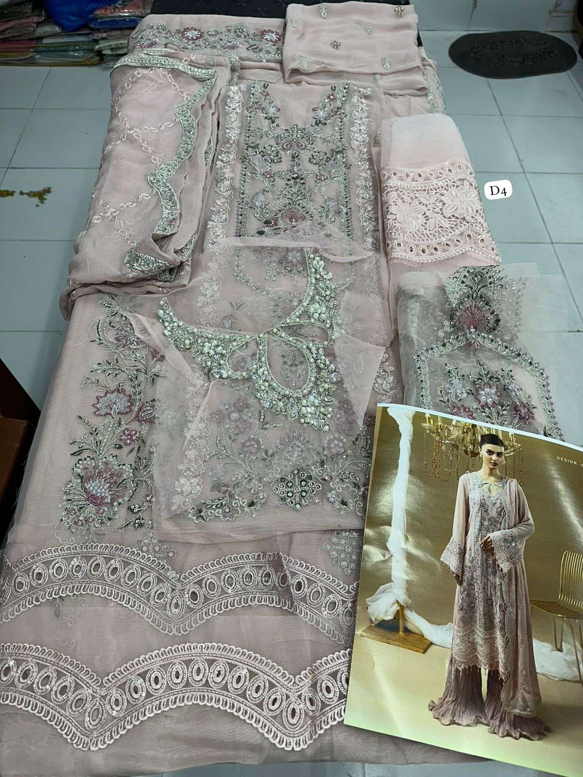 CHIFFON UNSTITCHED 3 Piece COLLECTION 2025 by ADANS-16