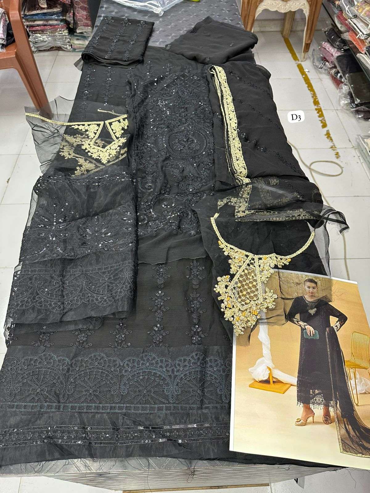 CHIFFON UNSTITCHED 3 Piece COLLECTION 2025 by ADANS-17