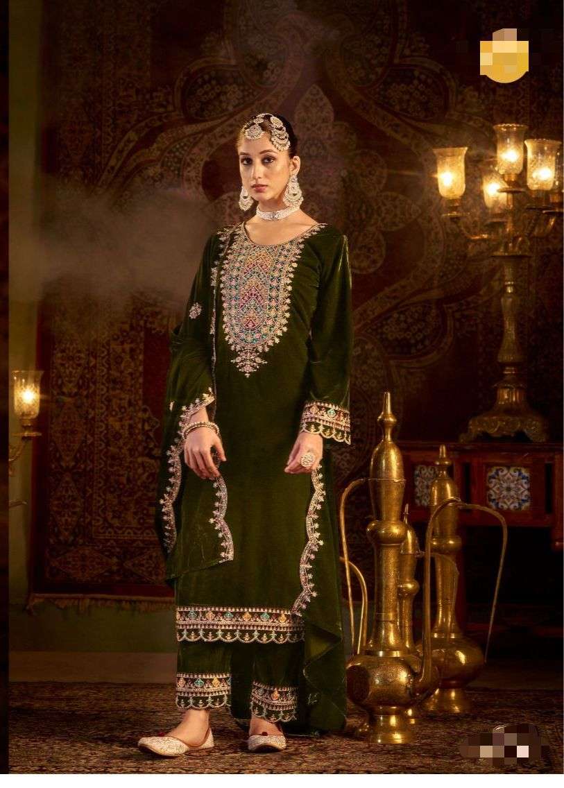 Premium Velvet Collection Winter Luxury Vol 2 by Kalamkaari-46