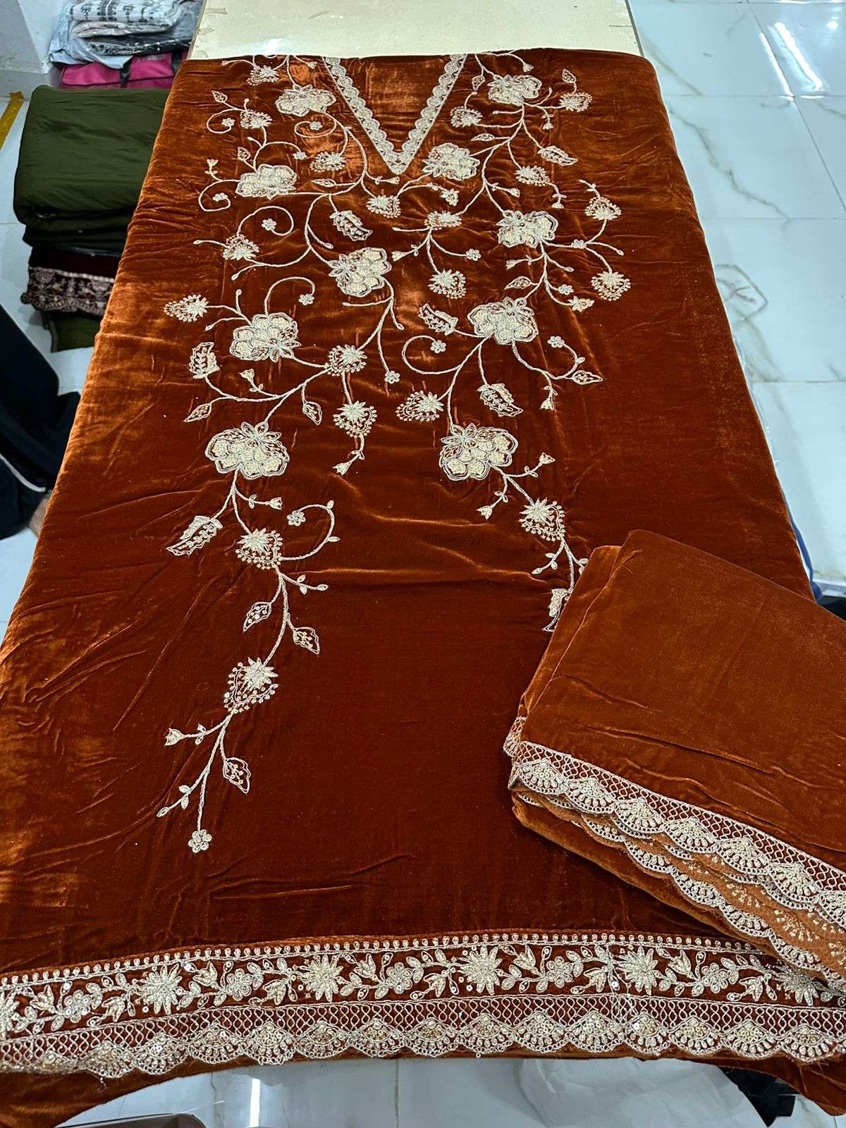 Premium Velvet Collection Winter Luxury Vol 2 by Kalamkaari-49