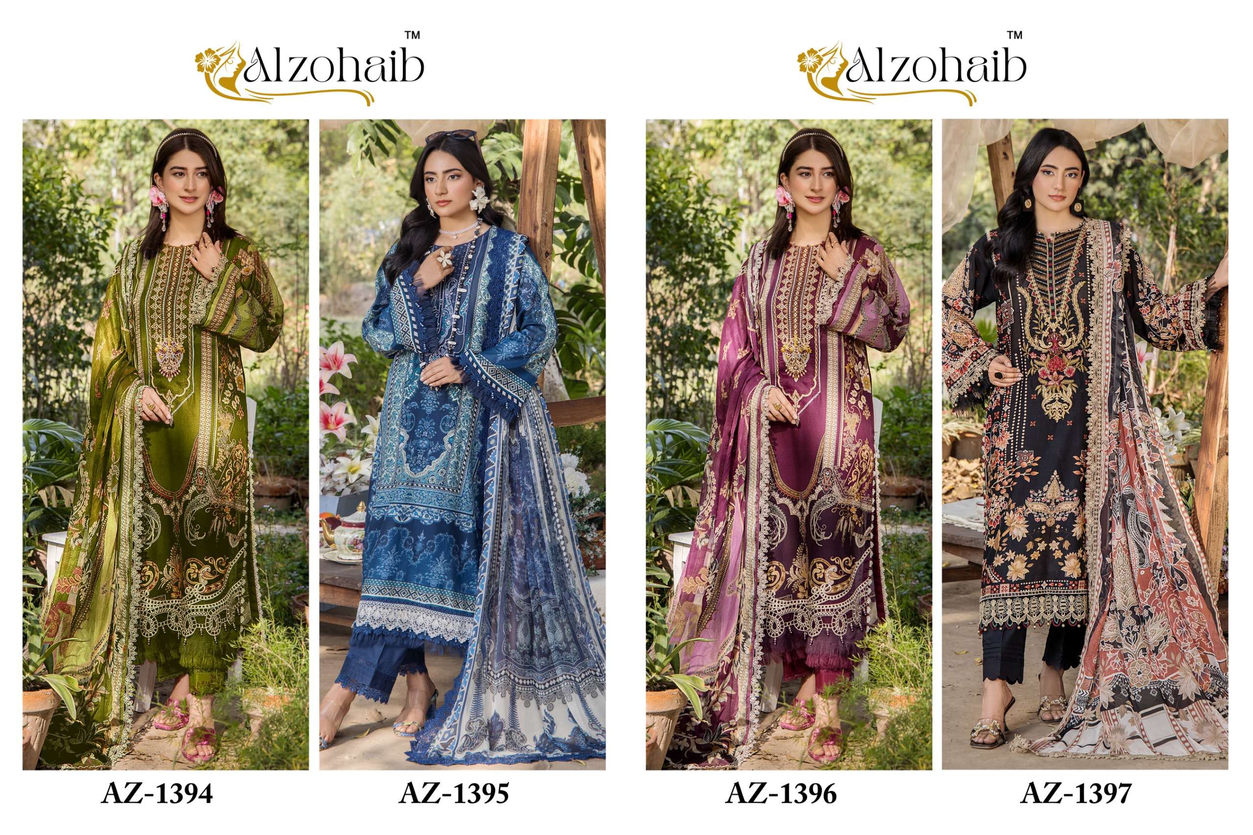 AALSHA VOL 2 D.No AZ-1394-1395-1396-1397 by ALZOHAIB-01-08 B