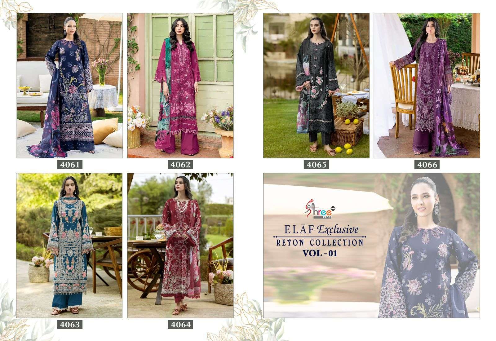 ELAF EXCLUSIVE REYON COLLECTION VOL-01 BY SHREE - 01 - 06