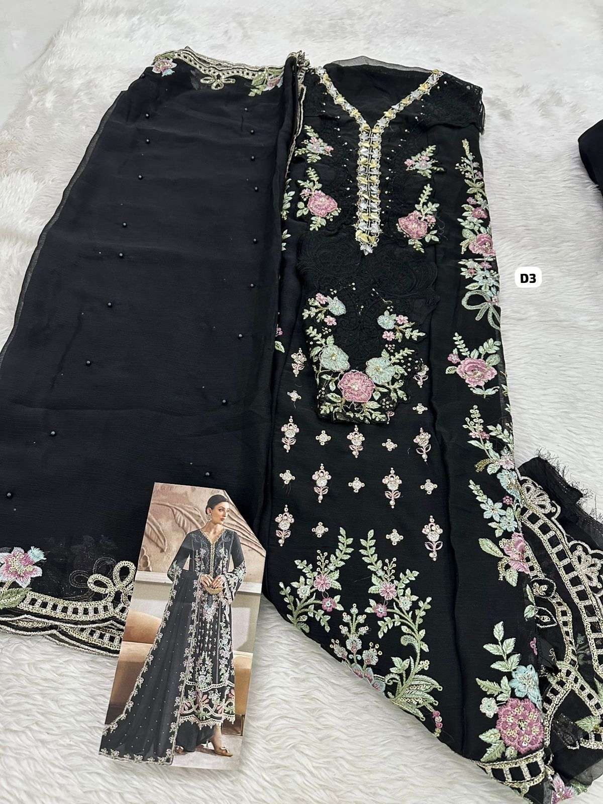 Falah Premium Party Wear Collection Code 30666 by Falah Designer-03