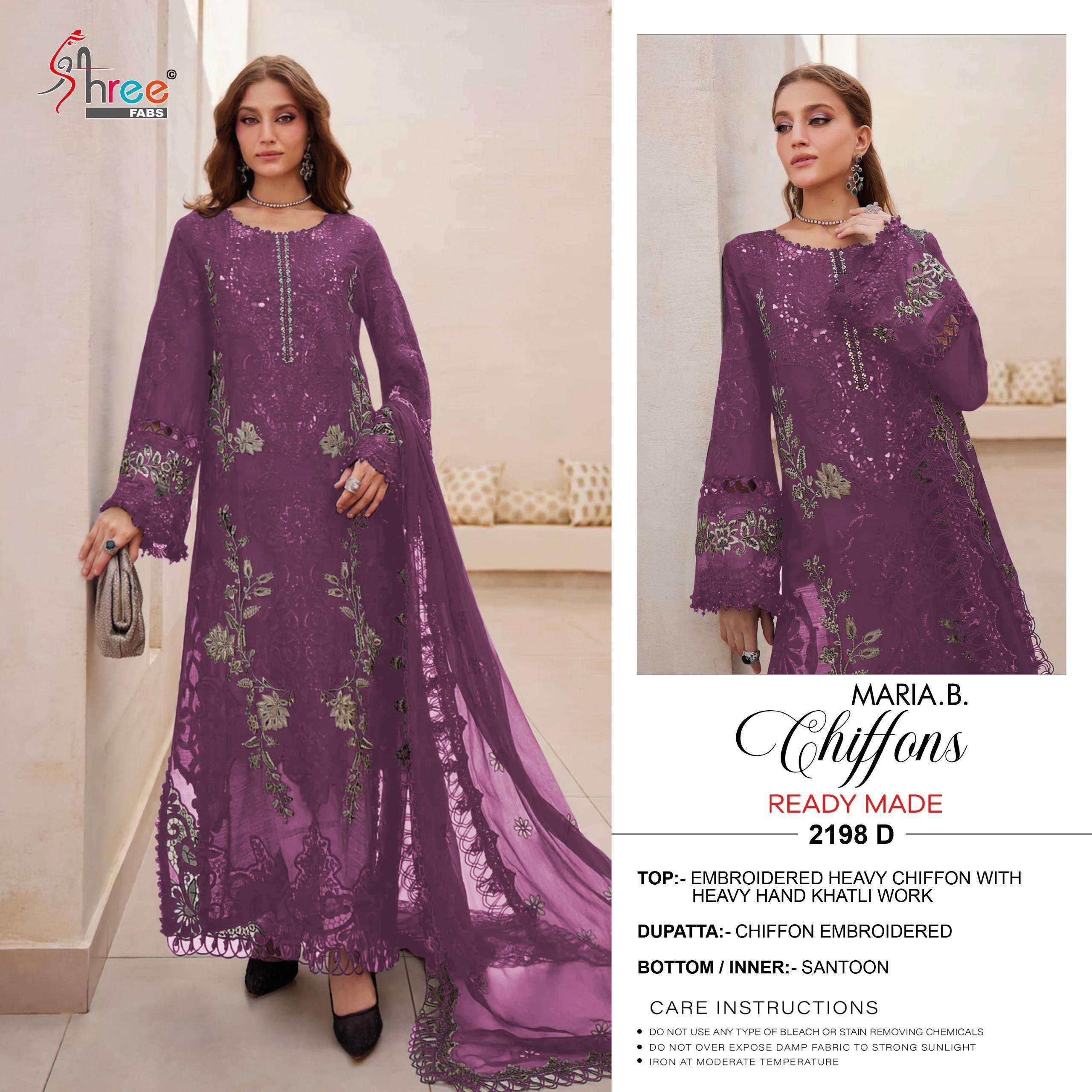 Maria b Chiffon Dn 2198 By Shree-04