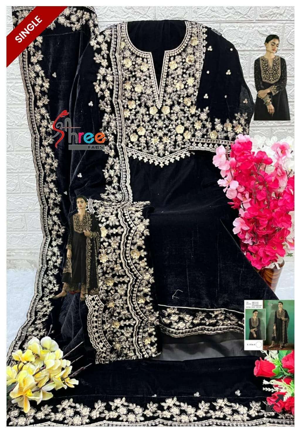super hit design K- 1916 B Vevet by Shree-02