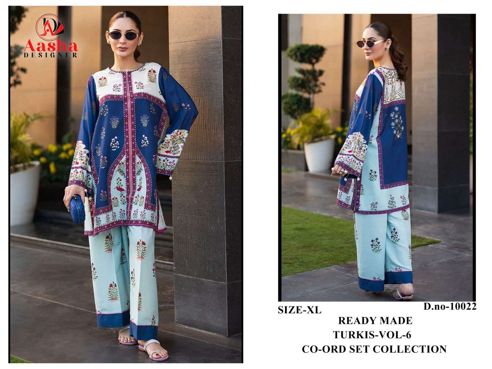TURKIS READY MADE CO-ORD SET COLLECTION VOL-6 D NO :- 10020, 10021, 10022, 10023 By Aasha - 04
