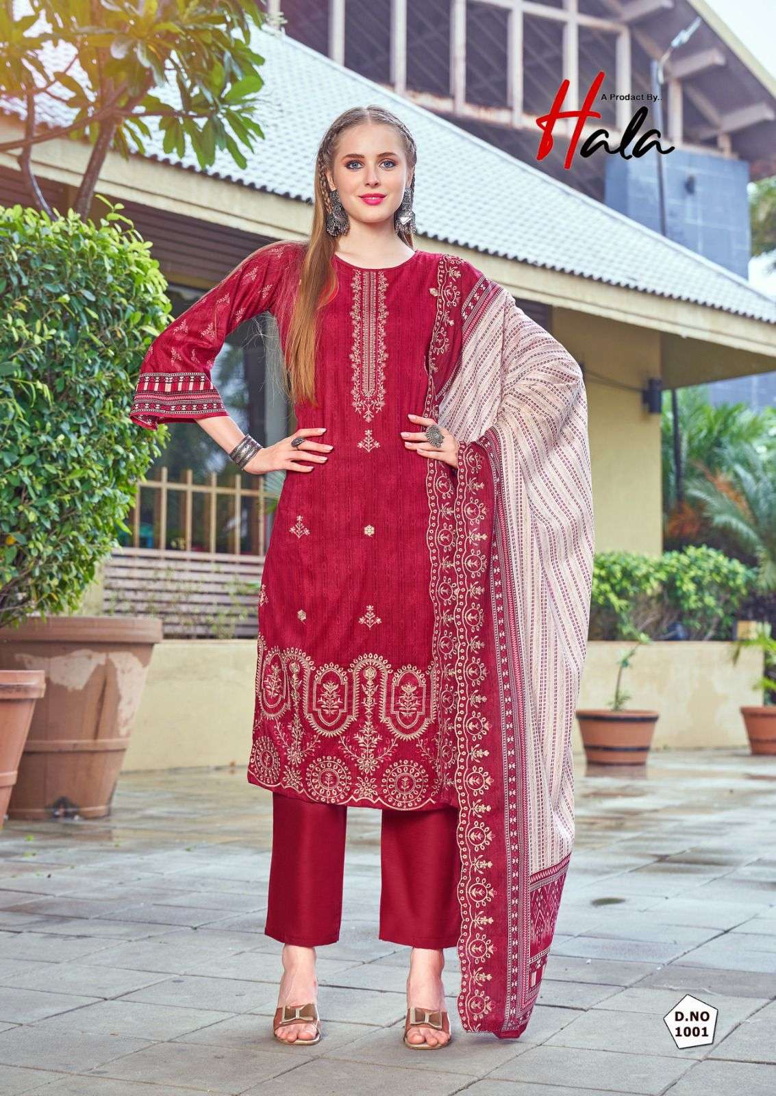 BIN SAEED LAWN COLLECTION VOL - 22 BY HALA - 01