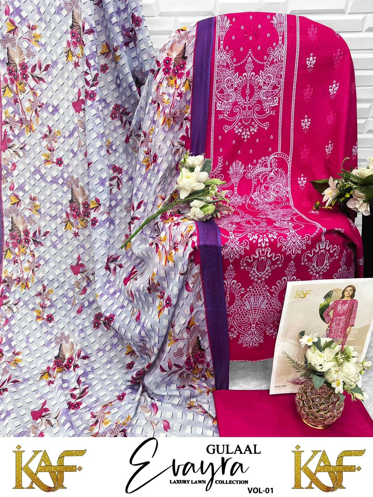 EVAYRA LUXURY LAWN COLLECTION VOL - 01 BY GULAAL - 08