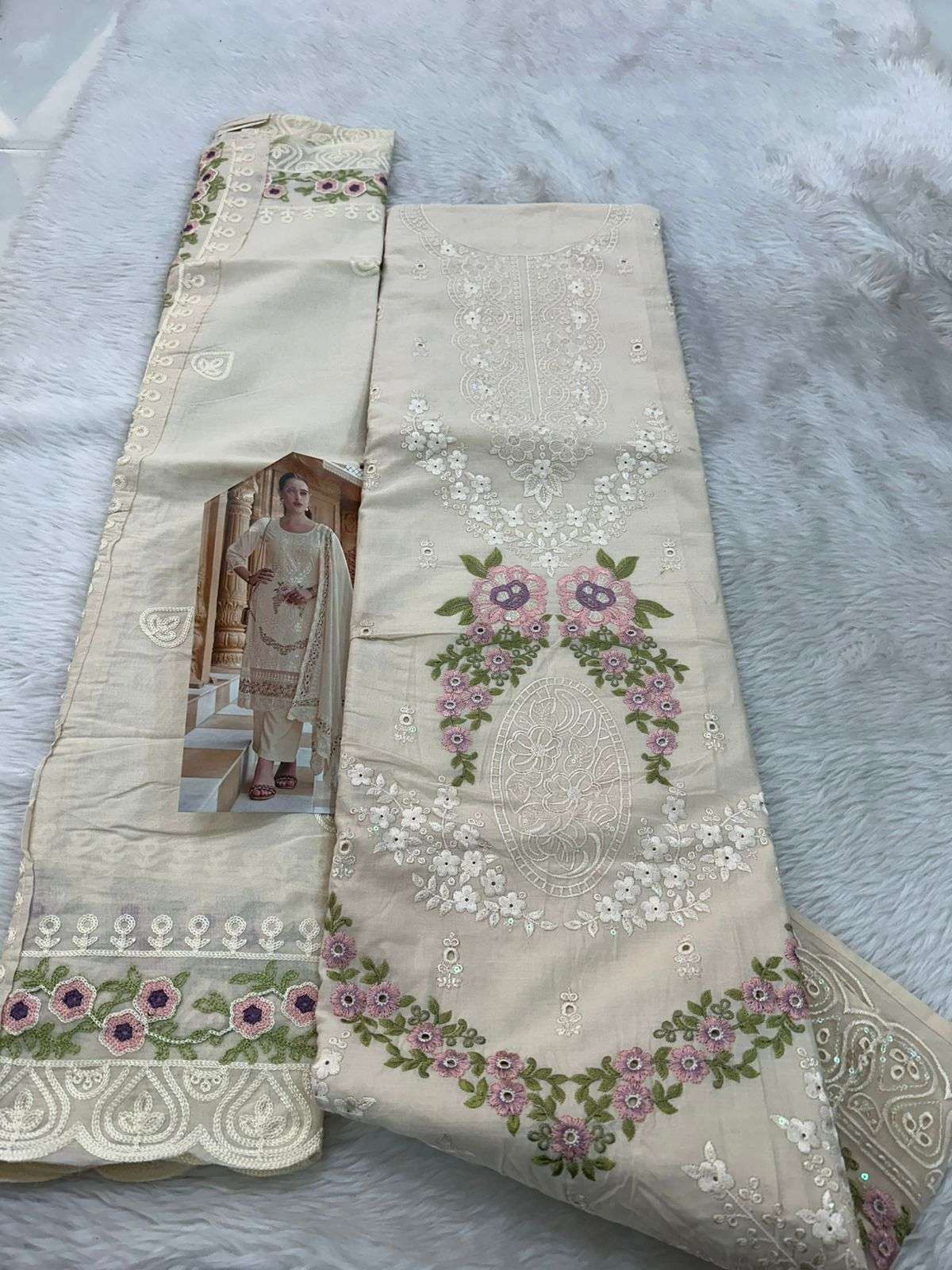 FALAH PREMIUM COTTON COLLECTION CODE 30722 BY FALAH DESIGNER SUITS - 01