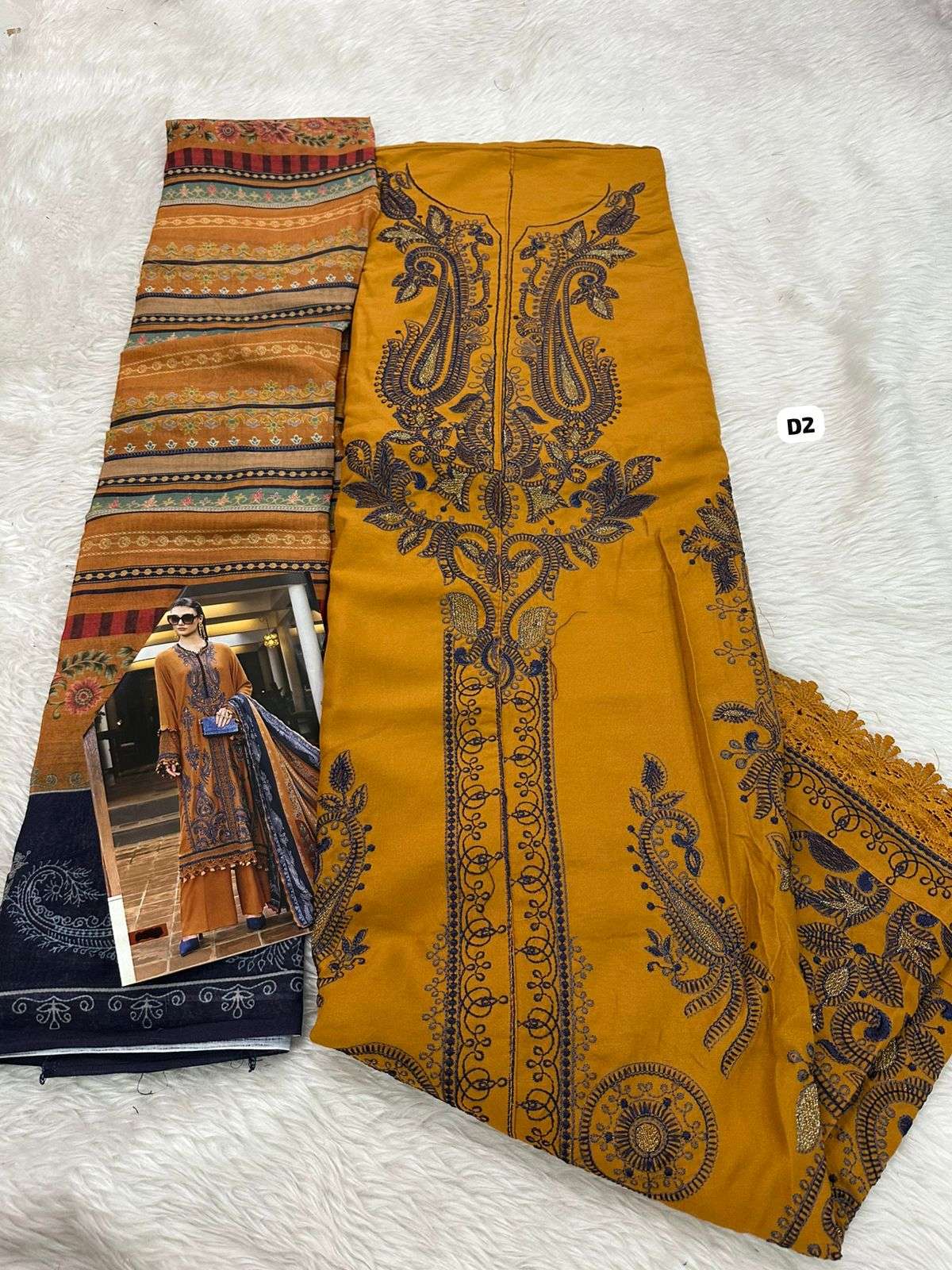 Falah Premium Rayon - Cotton Collection Code - 30676 By Falah Designer - 04