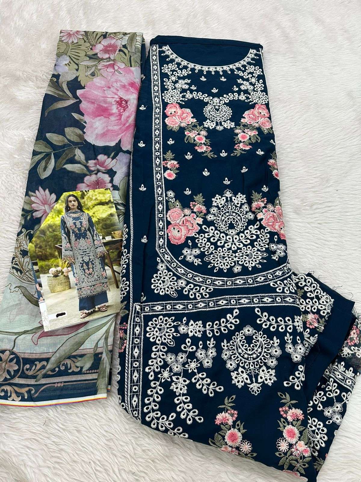 Falah Premium Rayon - Cotton Collection Code - 30678 By Falah Designer - 03