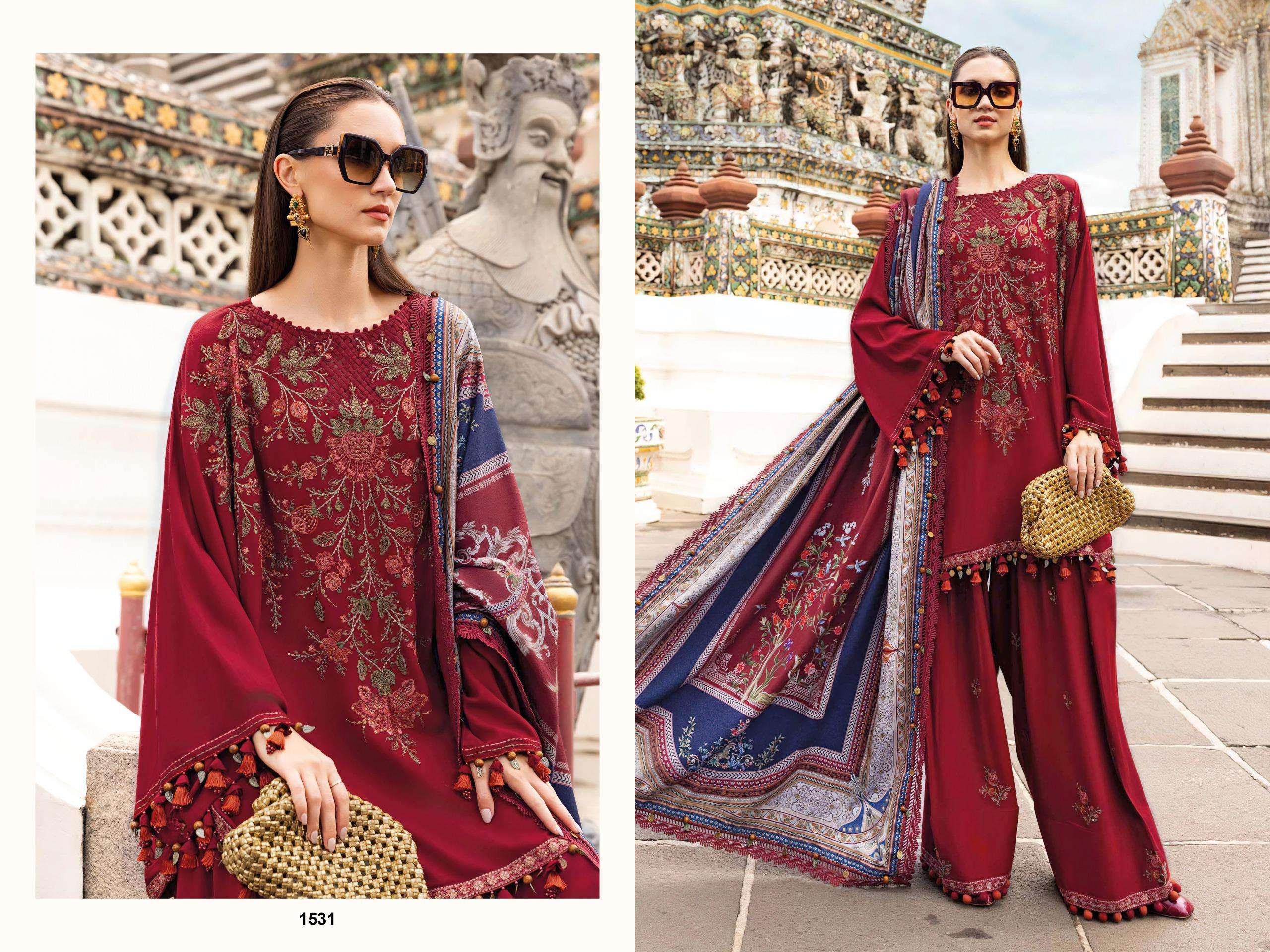 MARIA B EMB.RAYON COLLECTION - 4 BY DEEPSY SUITS - 01