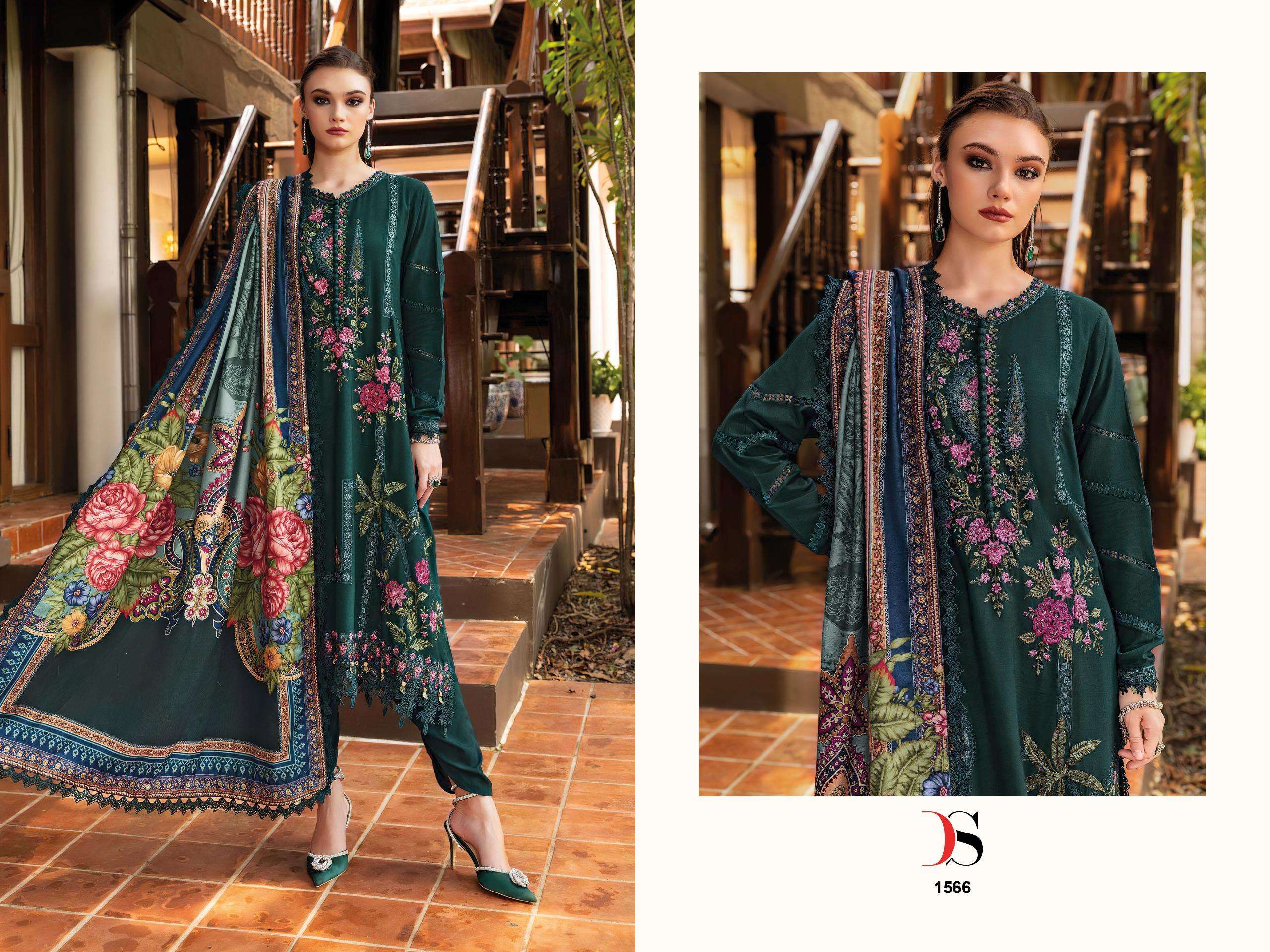 MARIA B PREMIUM EMBROIDERED RAYON - 5 BY DEEPSY SUITS - 06