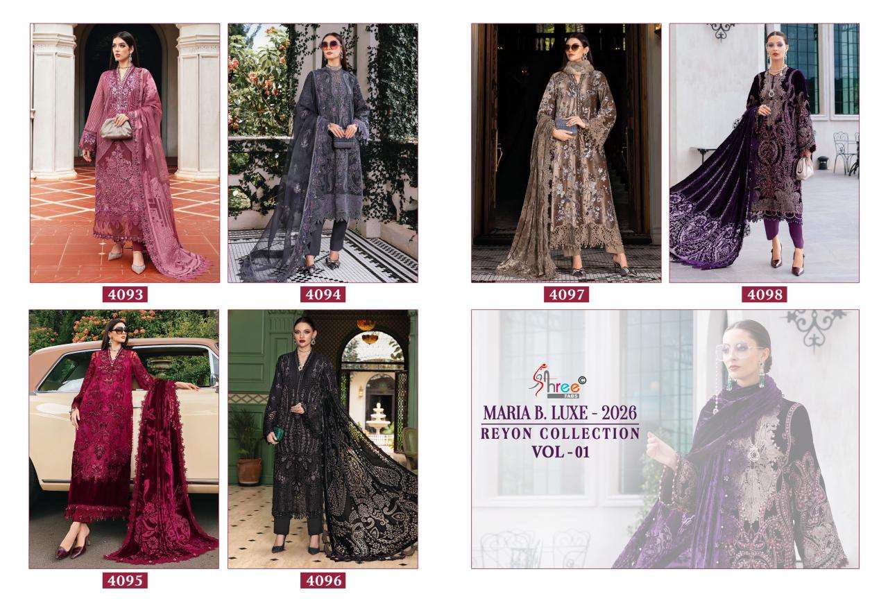 MARIYA B. LUXE-2026 REYON COLLECTION VOL-1 BY SHREE - 01 - 06 A