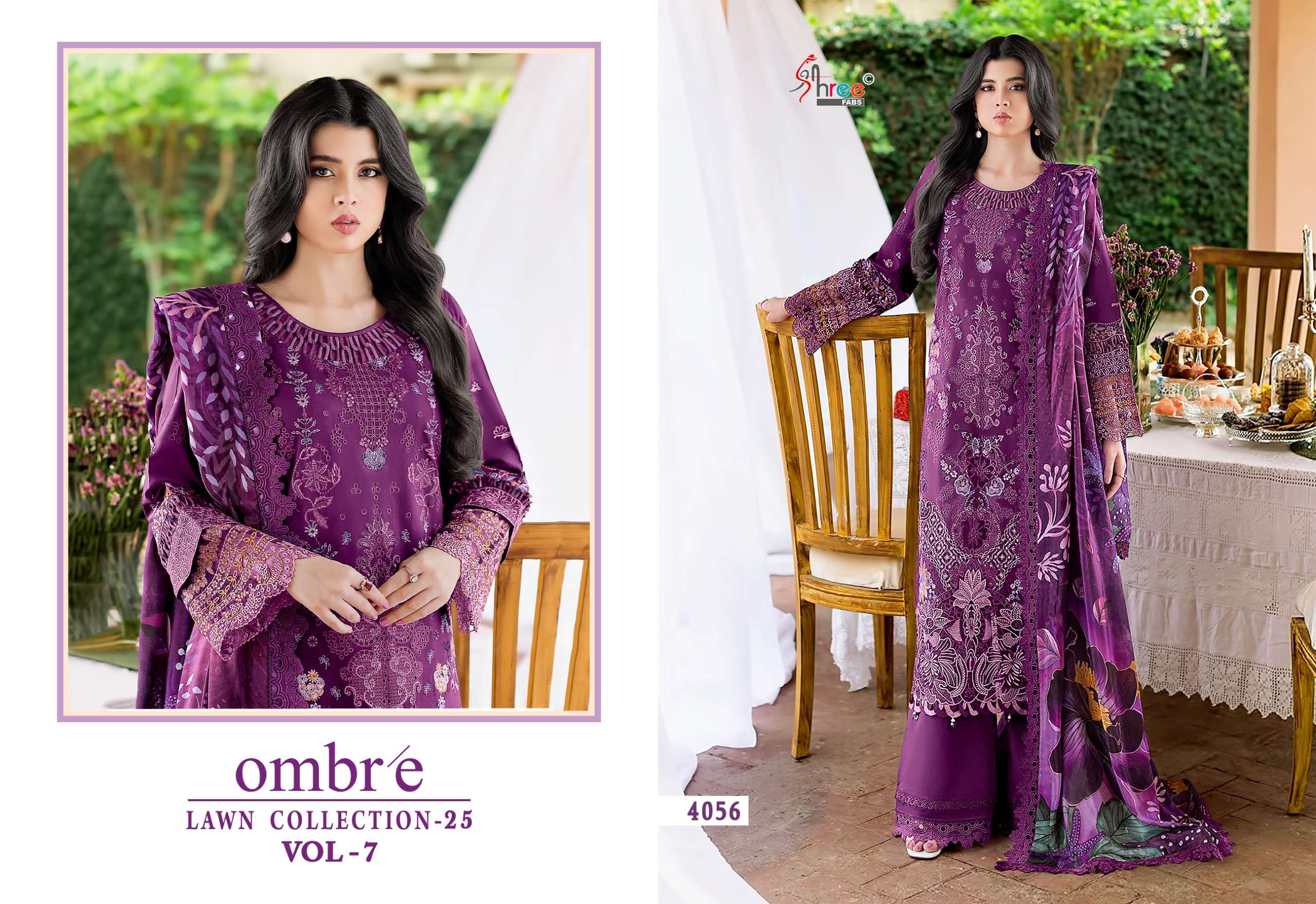 OMBRE LAWN COLLECTION - 2025 VOL - 7 BY SHREE FABS - 04