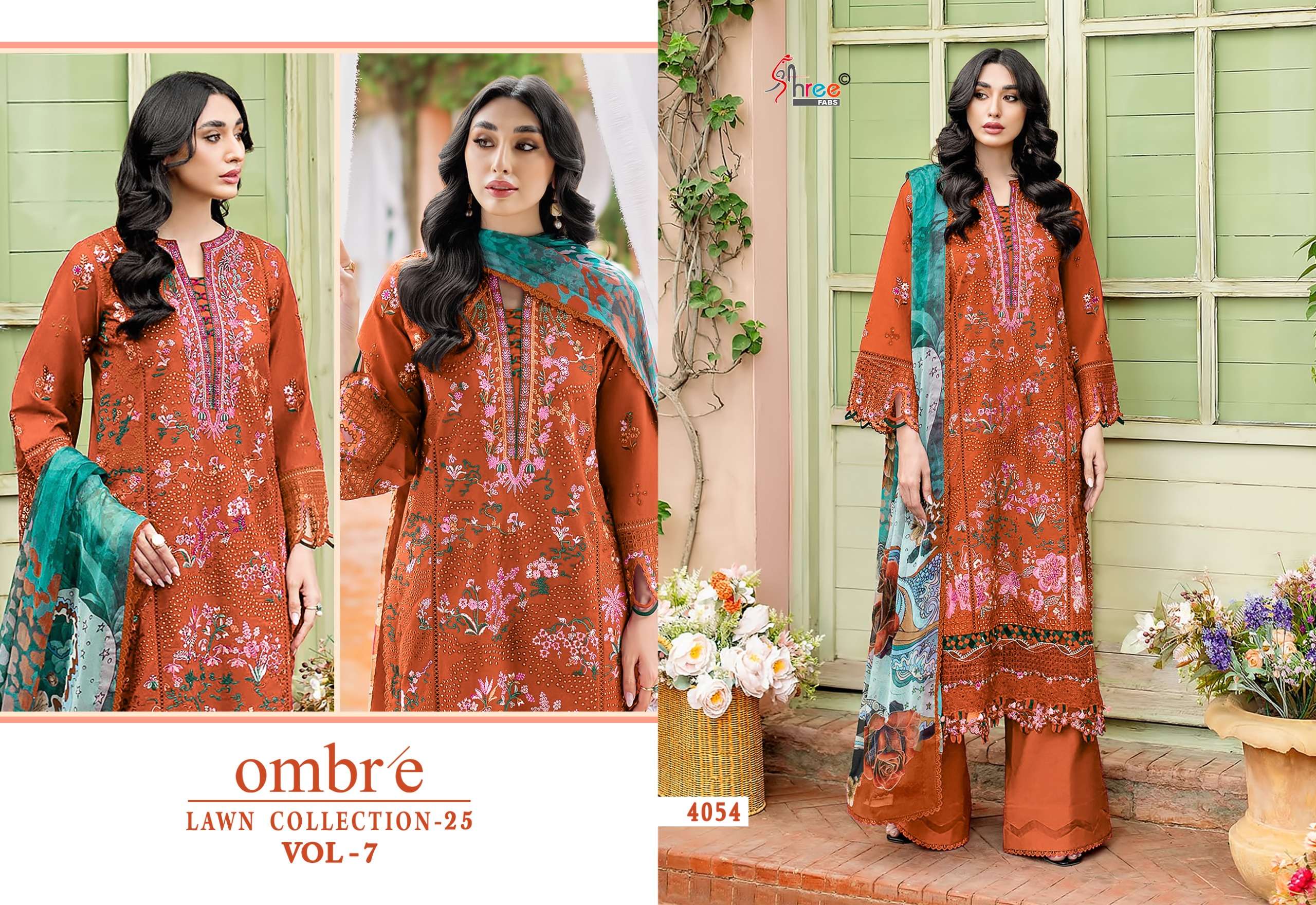 OMBRE LAWN COLLECTION - 2025 VOL - 7 BY SHREE FABS - 06
