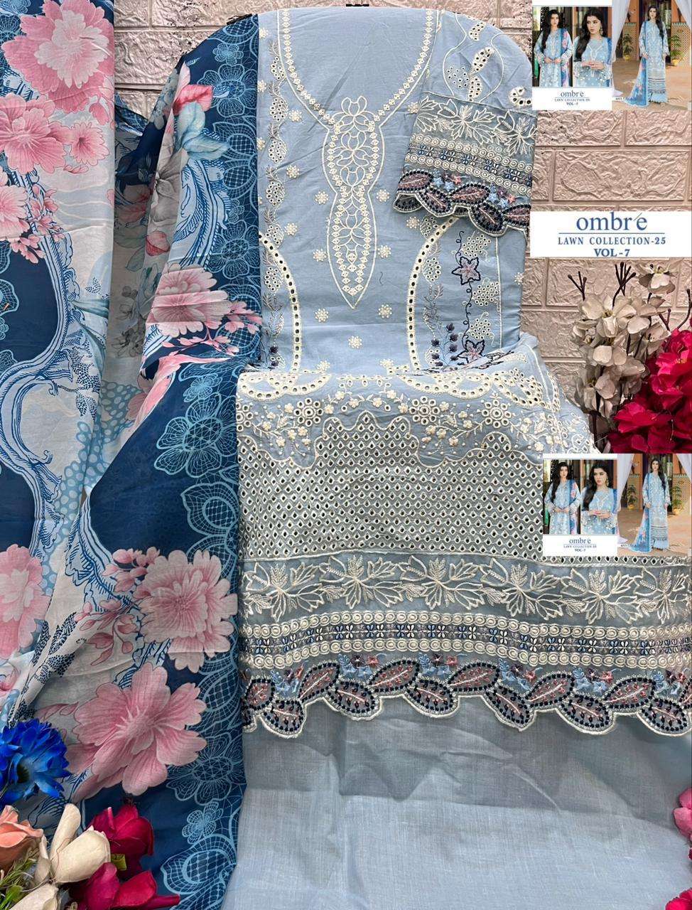 OMBRE LAWN COLLECTION - 2025 VOL - 7 BY SHREE FABS - 09