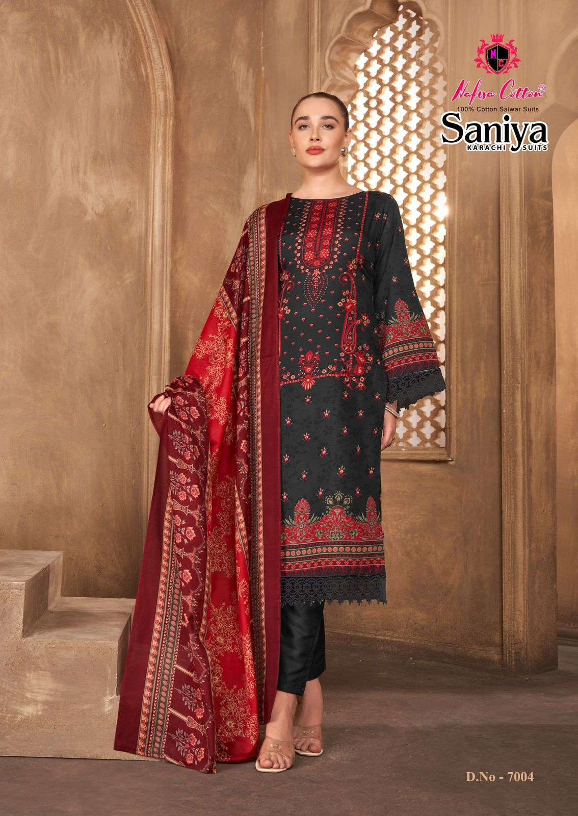 SANIYA KARACHI SUITS VOL - 07 BY NAFISA COTTON - 04