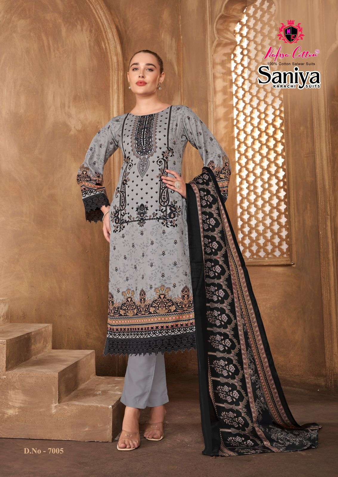 SANIYA KARACHI SUITS VOL - 07 BY NAFISA COTTON - 05