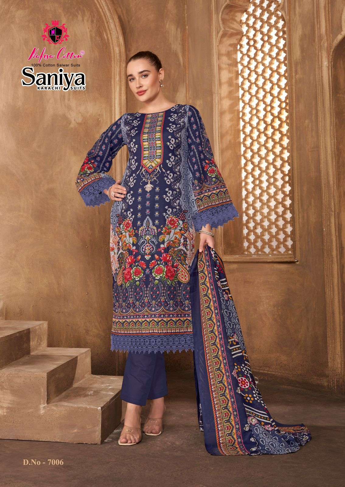 SANIYA KARACHI SUITS VOL - 07 BY NAFISA COTTON - 06