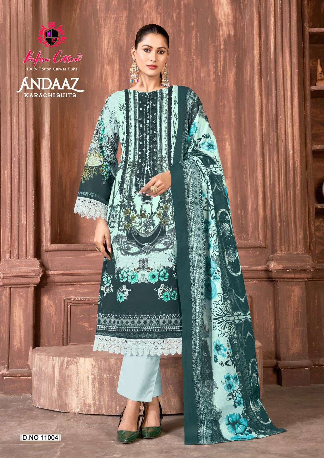 ANDAAZ KARACHI SUITS VOL - 11 BY NAFISA COTTON - 04