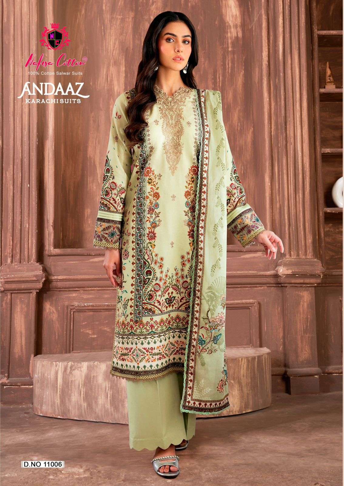 ANDAAZ KARACHI SUITS VOL - 11 BY NAFISA COTTON - 06
