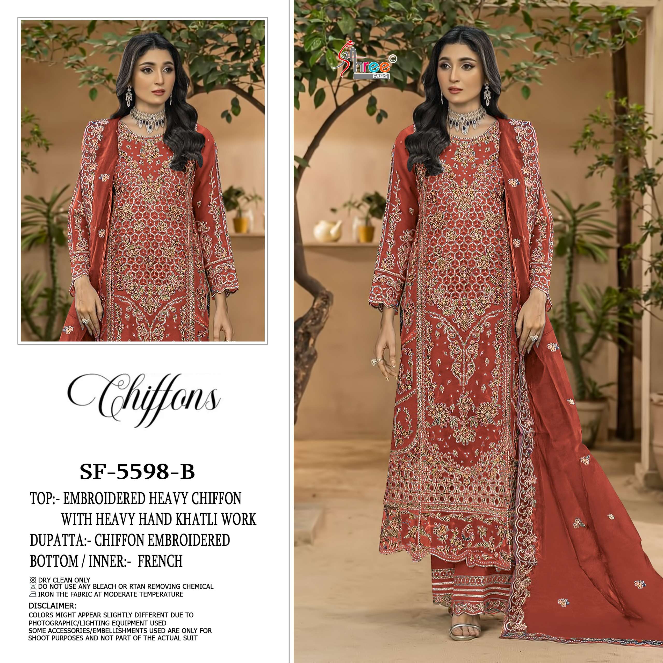 CHIFFONS D.NO. - SF - 5598 BY SHREE FABS - 02