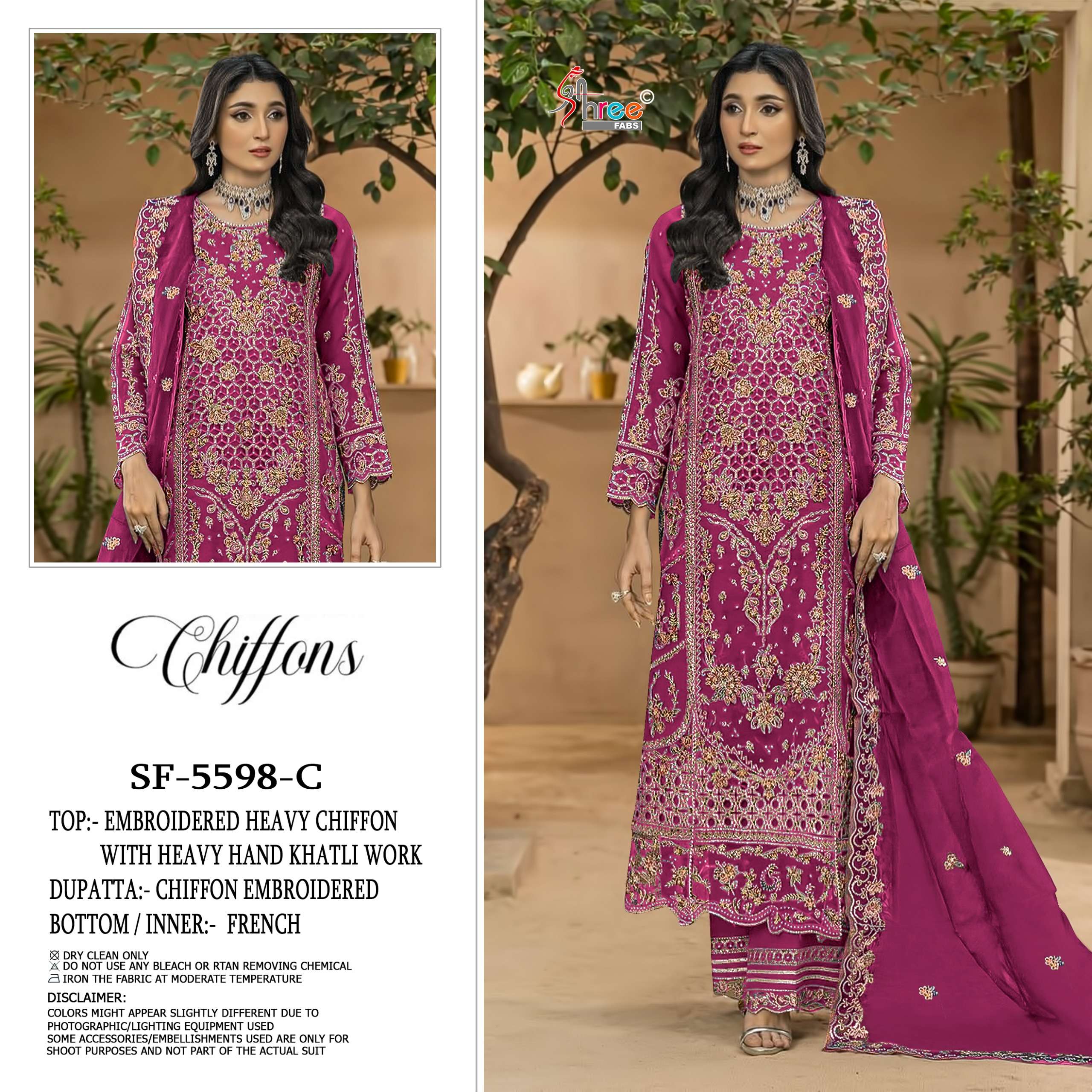 CHIFFONS D.NO. - SF - 5598 BY SHREE FABS - 03