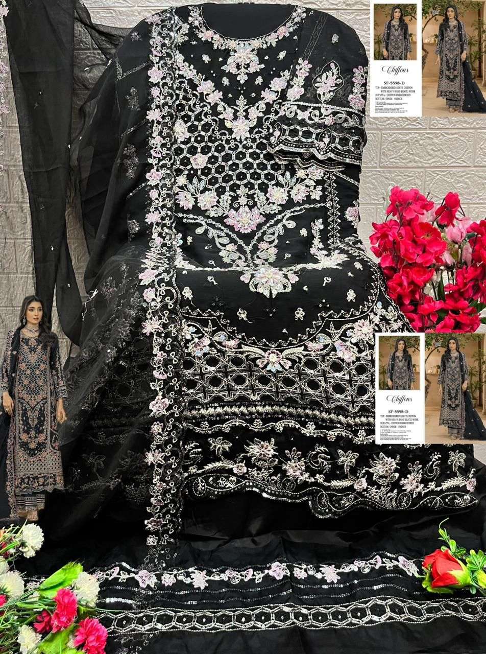 CHIFFONS D.NO. - SF - 5598 BY SHREE FABS - 08