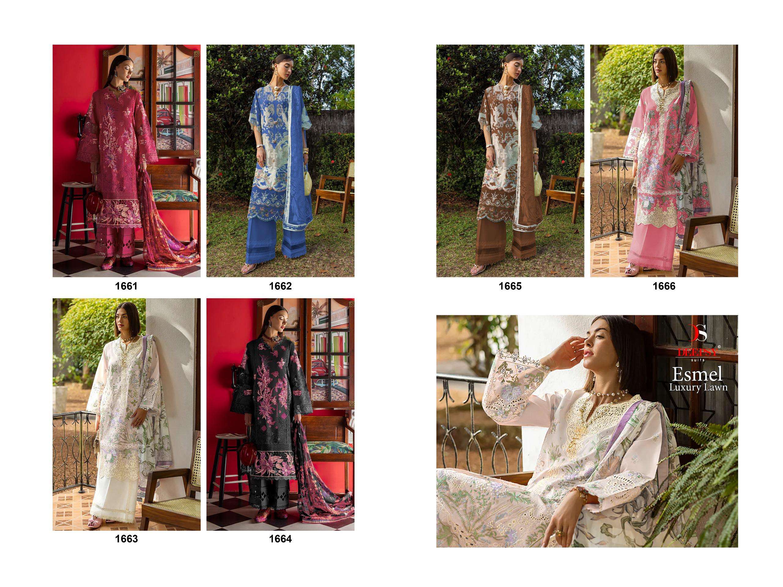 ESMEL LUXURY LAWN BY DEEPSY SUITS - 01 - 06 B