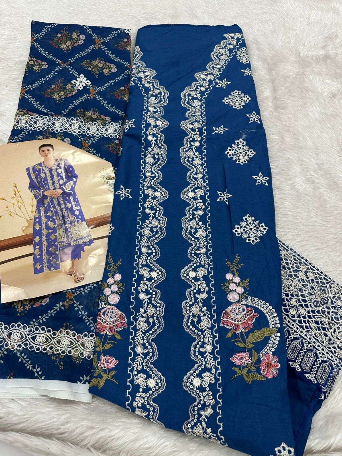 Falah Premium Cotton Collection Code - 30763 By Falah Designer - 01 - 06
