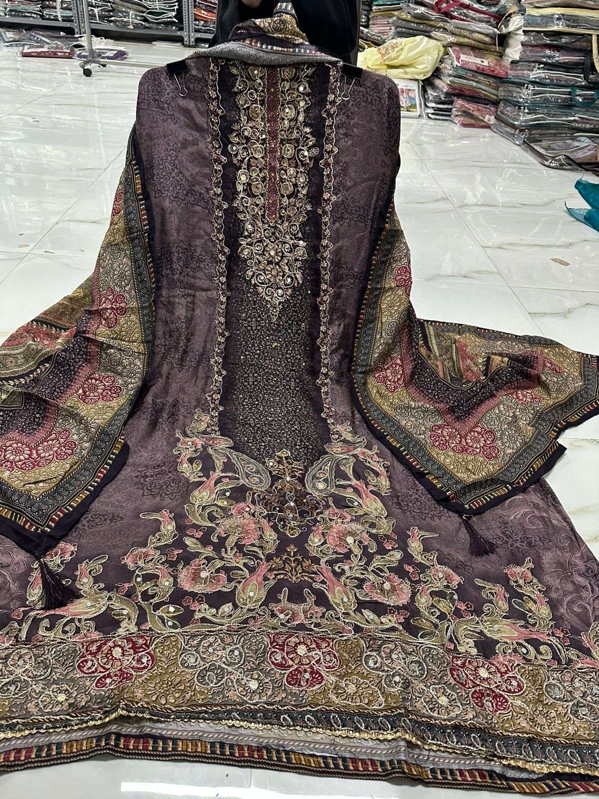 Falah Premium Maslin Collection Code - 26011 By Falah Designer - 02