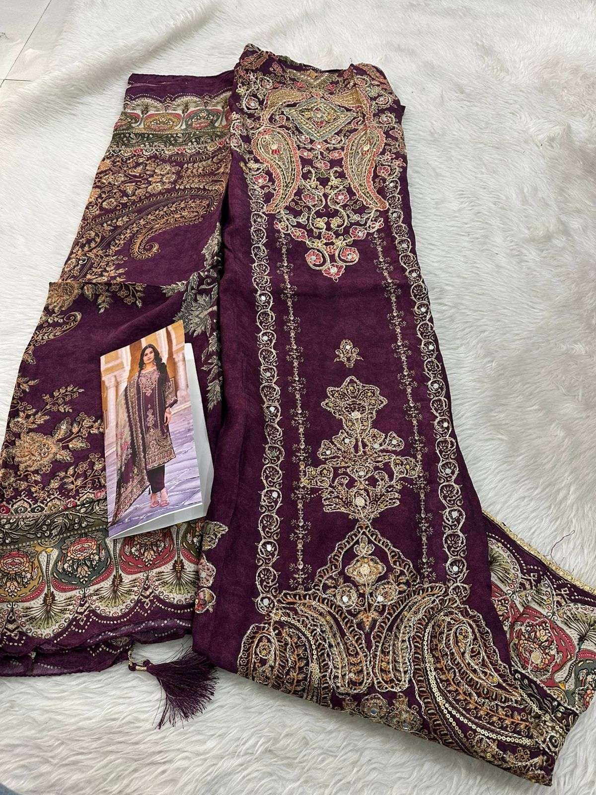 FALAH PREMIUM MASLIN COLLECTION CODE 30724 BY FALAH DESIGNER SUITS - 02