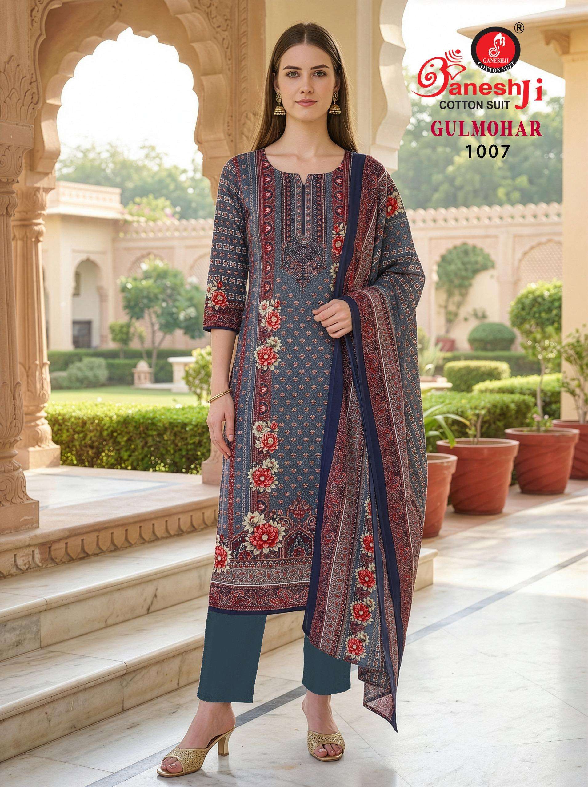 GULMOHAR VOL - 01 GANESHJI COTTON SUIT - 07