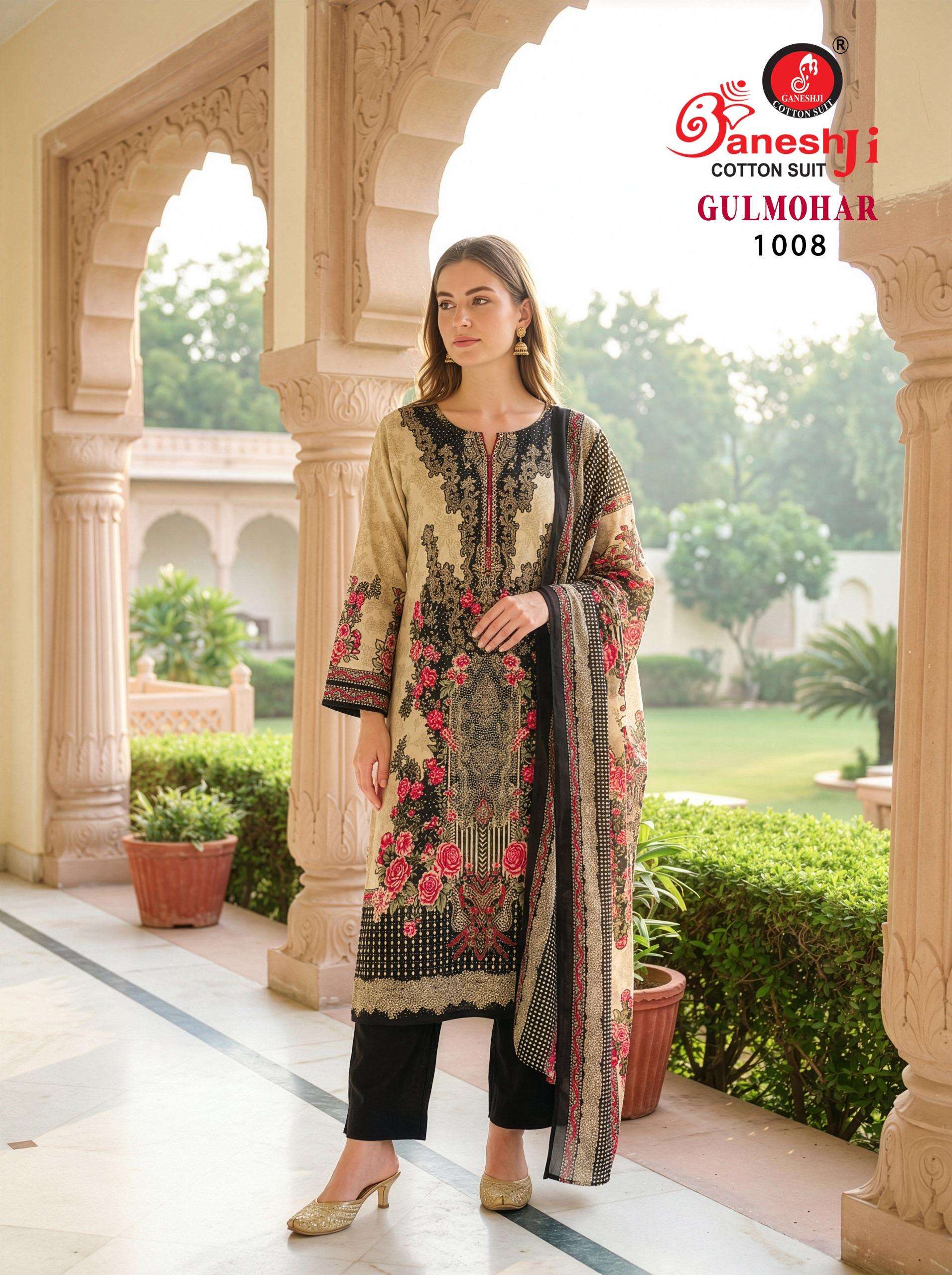 GULMOHAR VOL - 01 GANESHJI COTTON SUIT - 08