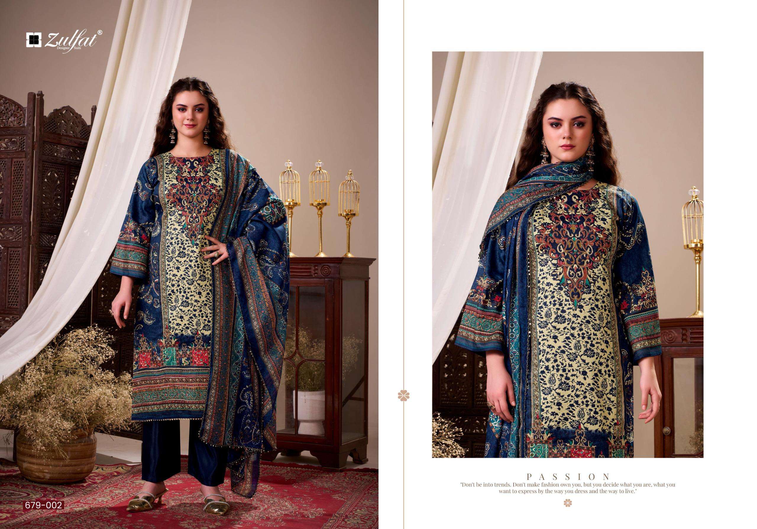 HANIYA BY ZULFAT DESIGNER SUITS - 02