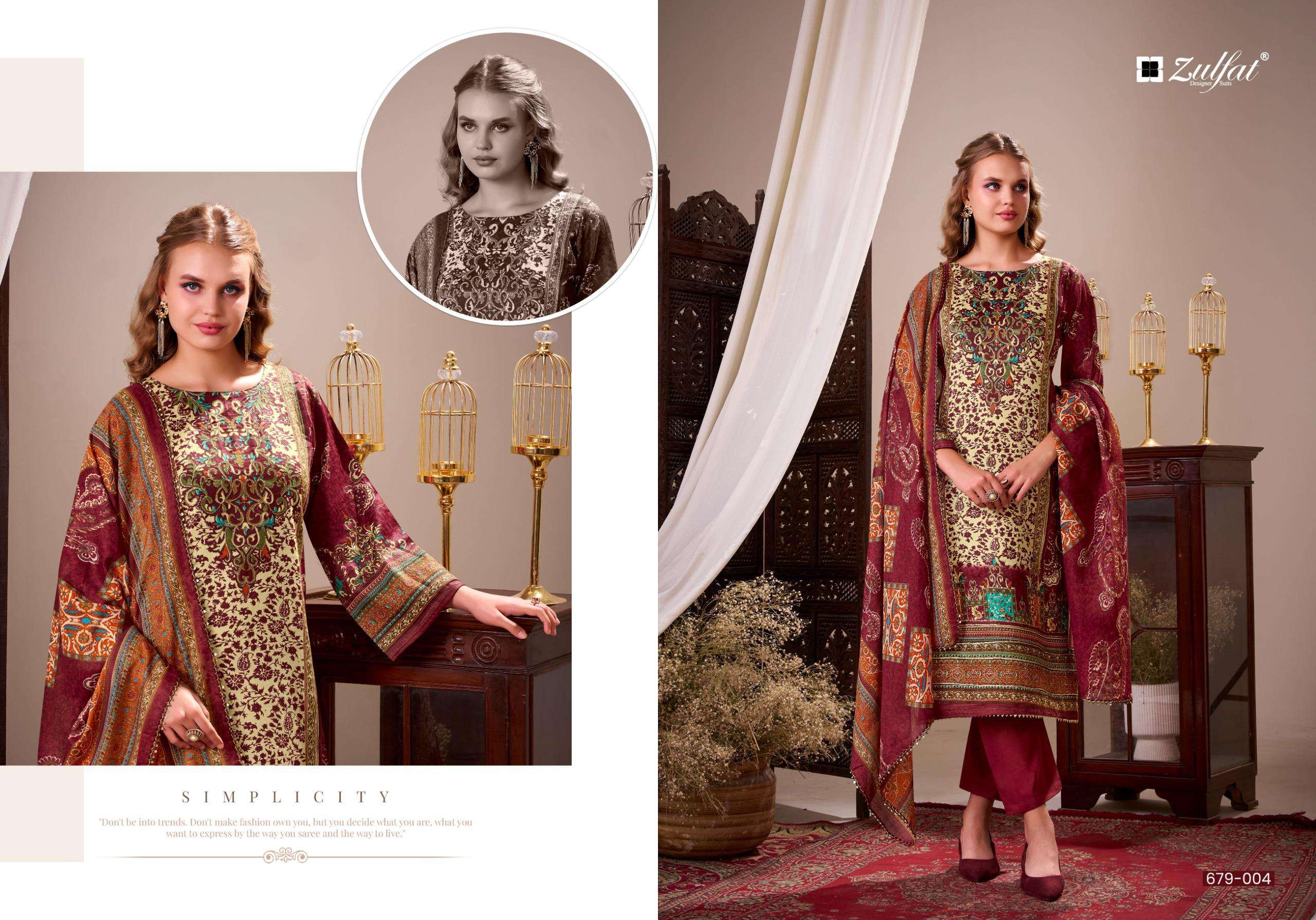 HANIYA BY ZULFAT DESIGNER SUITS - 03