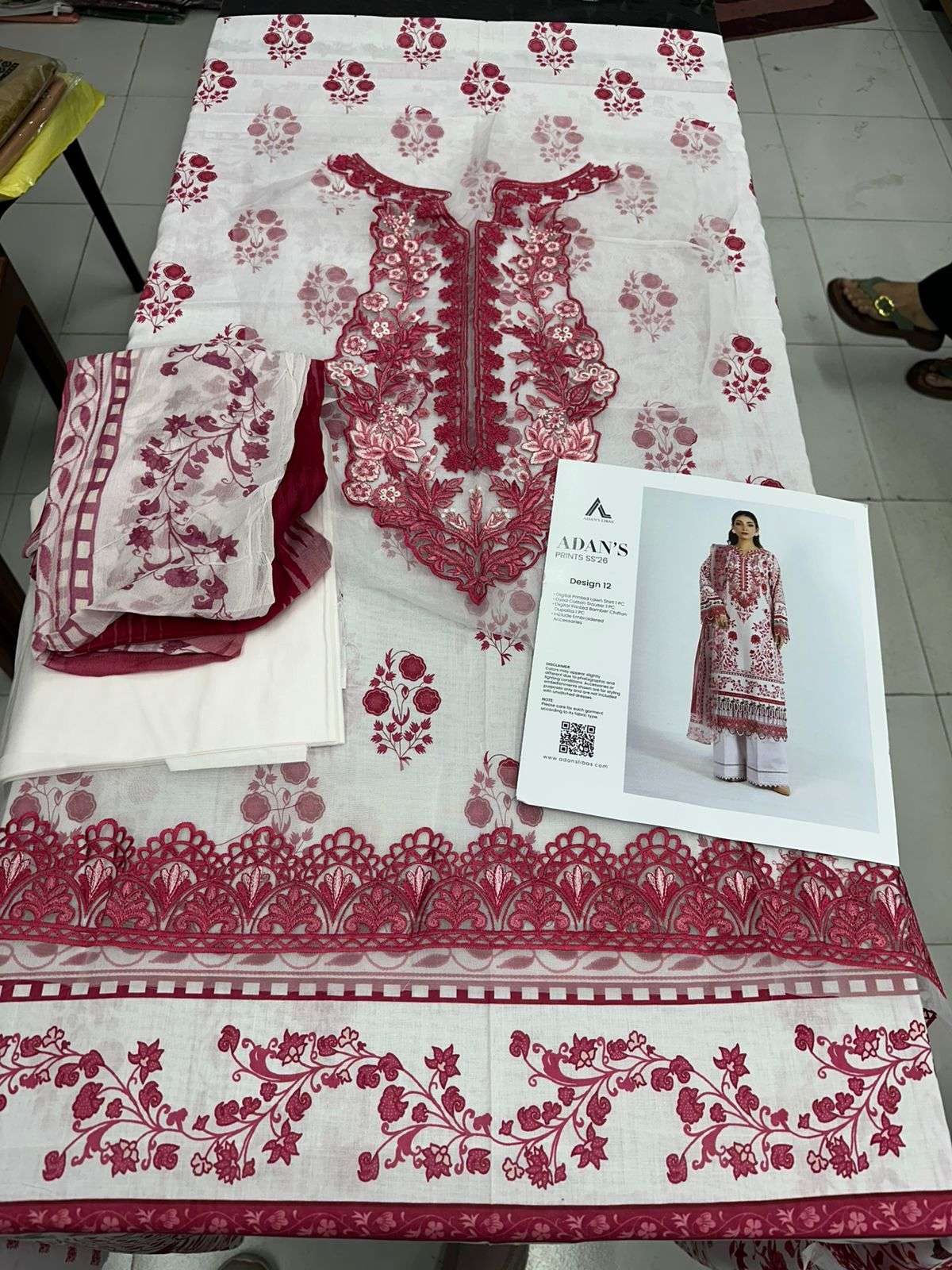 Inlyes Pure Bamberg Chiffon Dupatta 2026 by ADANS PRINTS-11