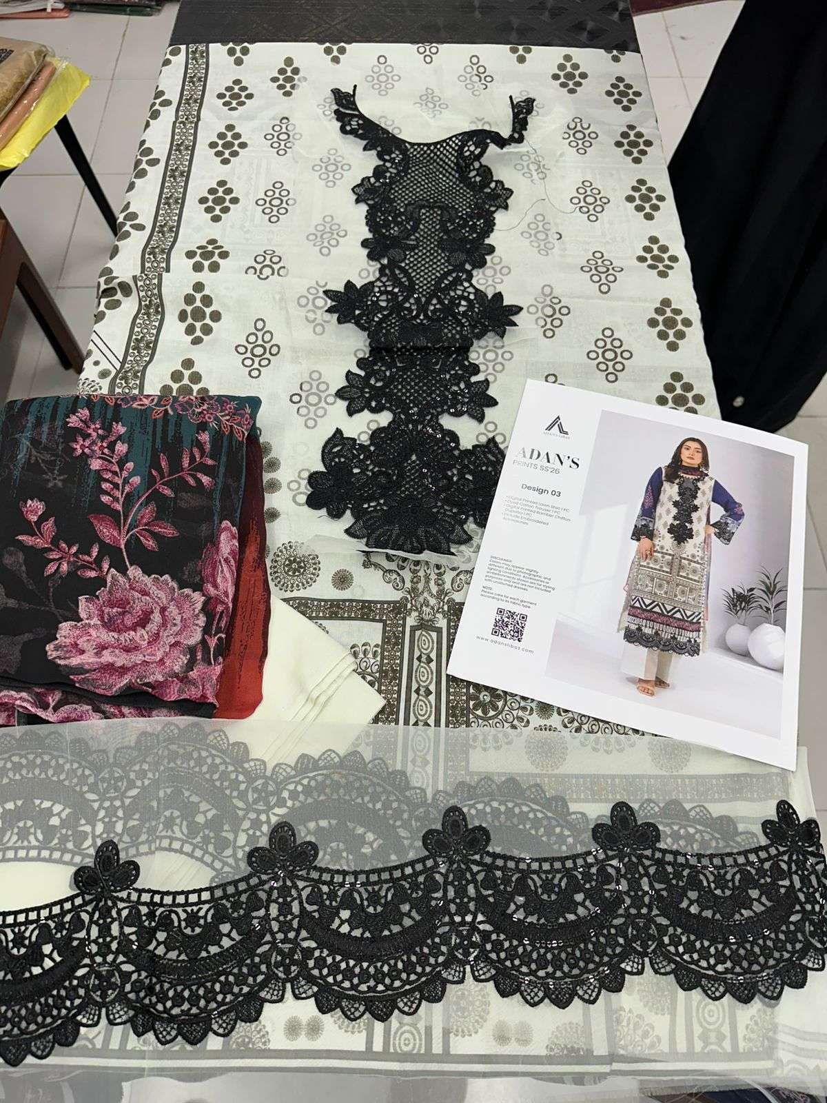 Inlyes Pure Bamberg Chiffon Dupatta 2026 by ADANS PRINTS-13