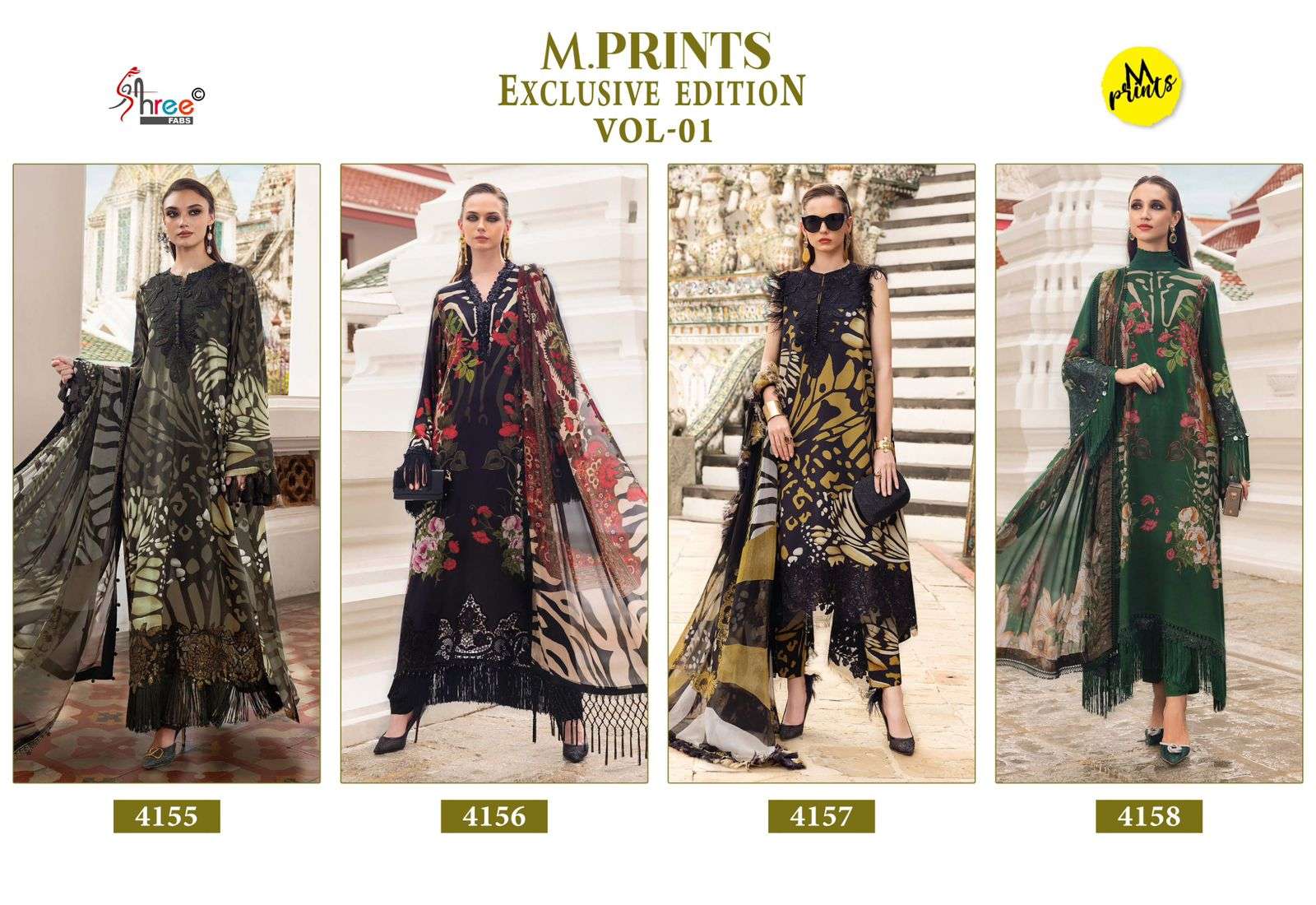 M PRINT EXCLUSIVE EDITION VOL - 01 BY SHREE FABS - 01 - 04 A