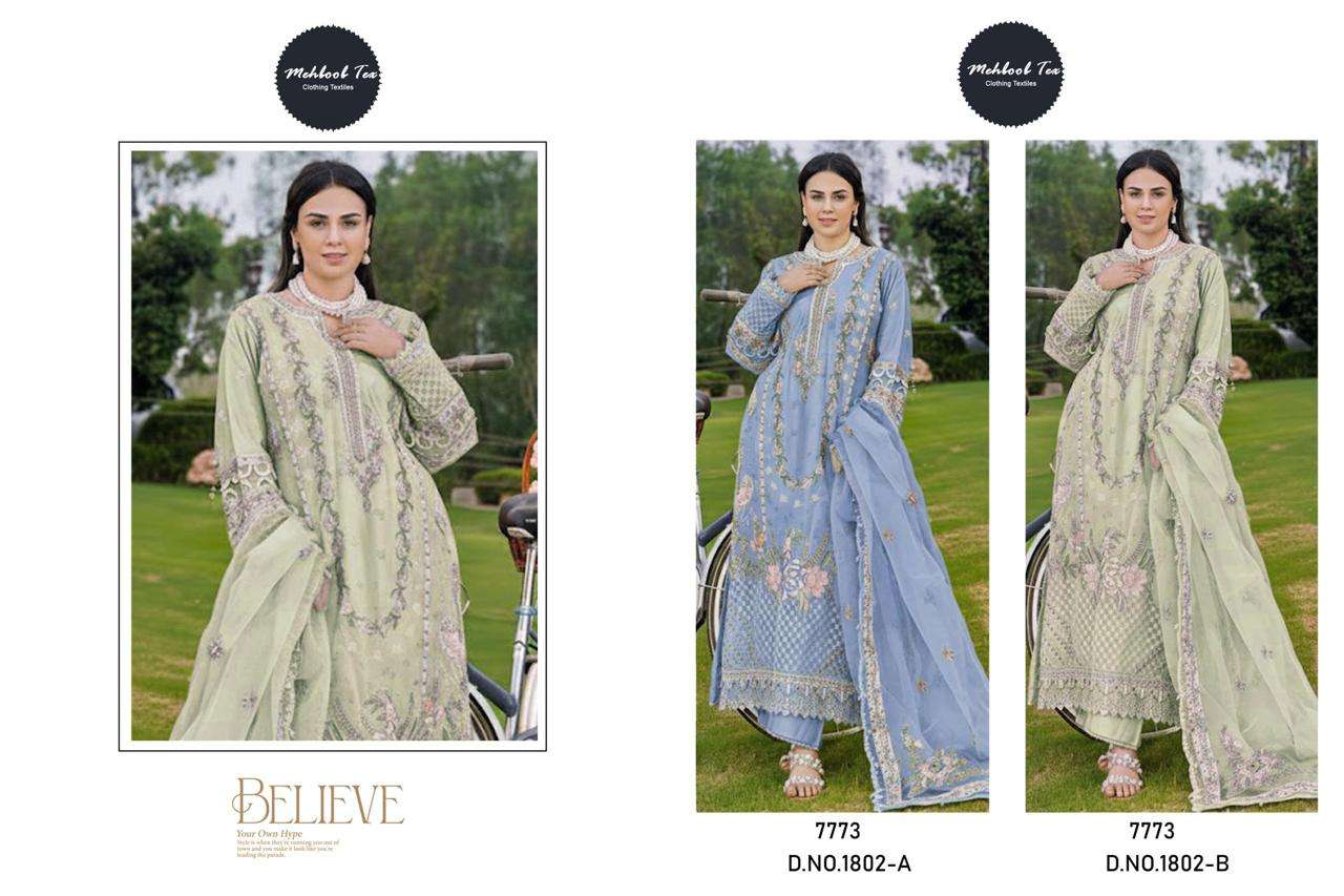OMBRE PREMIUM D.NO. 1802 A B VOL - 09 BY MEHBOOB TEX - 01 - 02