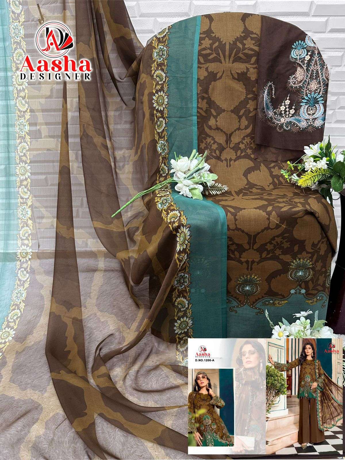 SUPER HIT DESIGN NO. 1206 (A) BY AASHA DESIGNER - 02