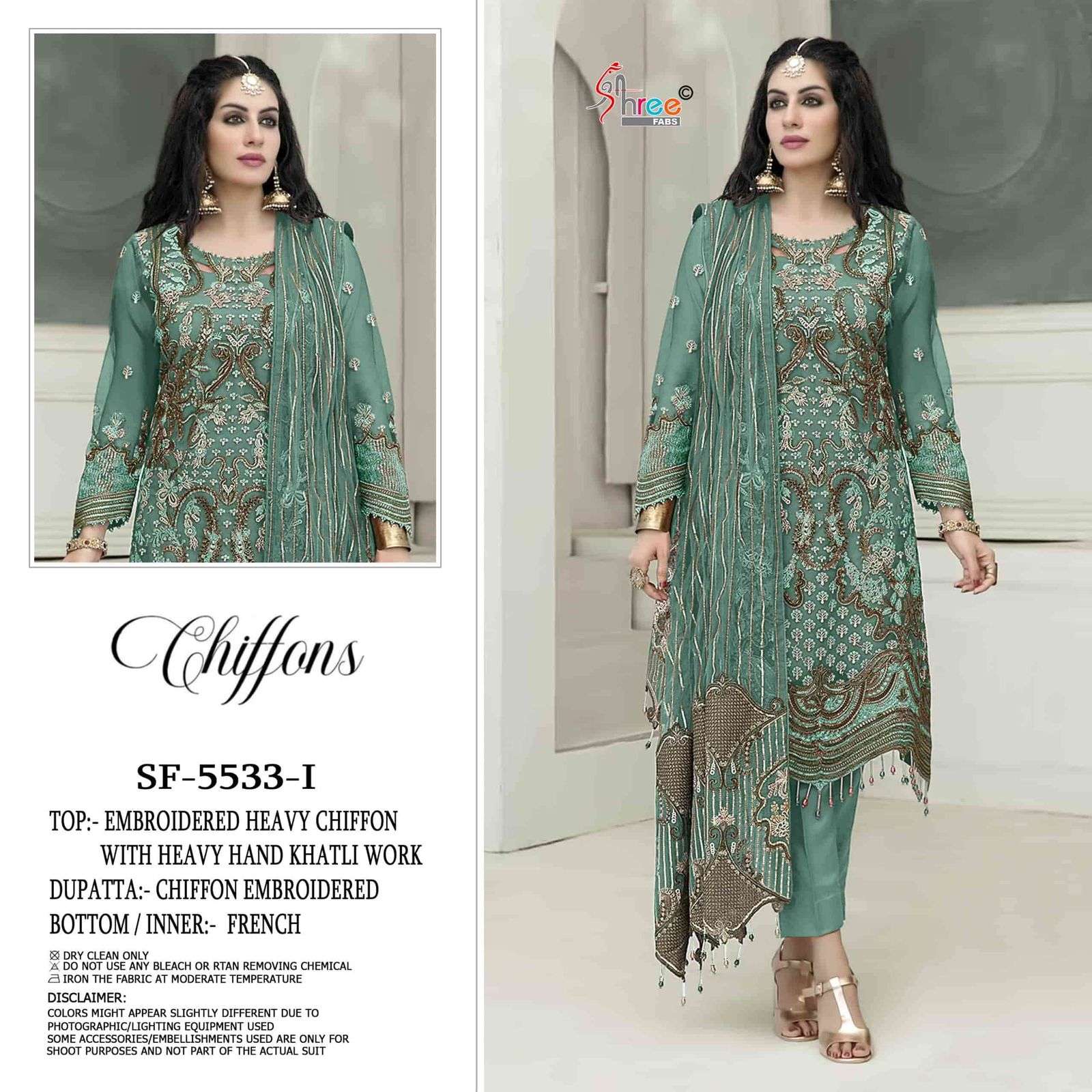 CHIFFONS D.NO. SF - 5533 BY SHREE FABS - 02
