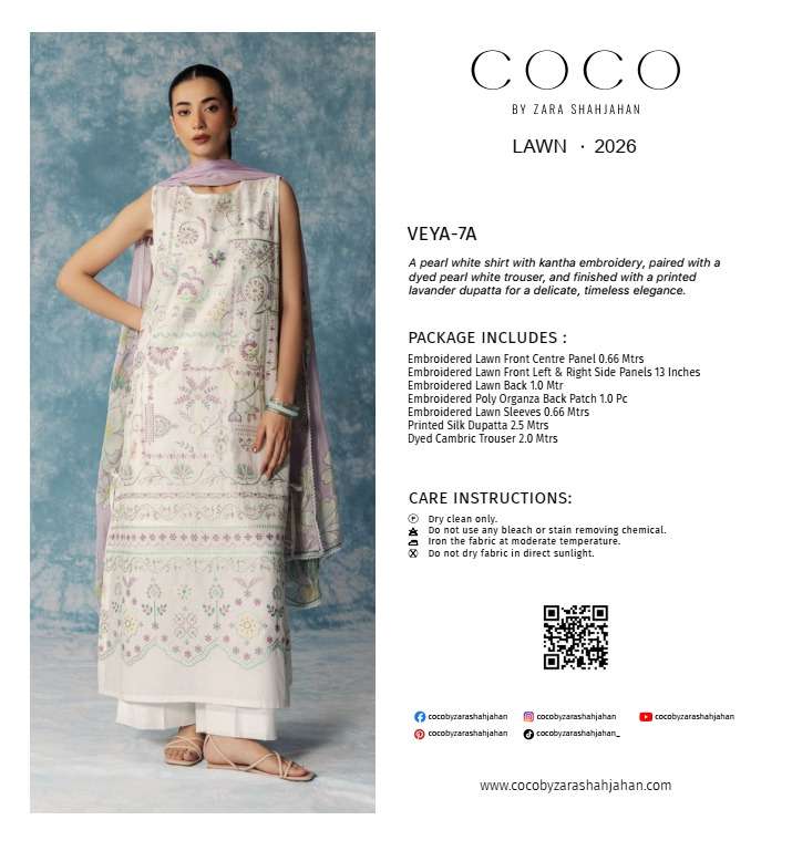 Coco Unstitched Lawn Collection 2026 By Zara Shahjahan-12