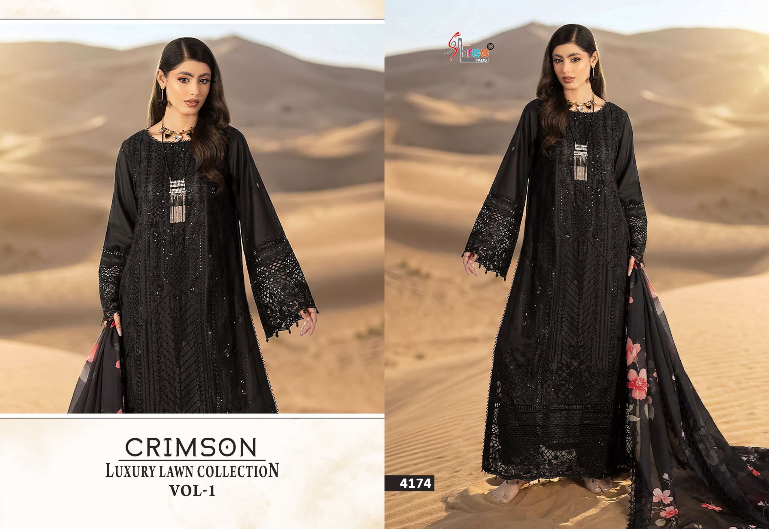 CRIMSON LUXURY LAWN COLLECTION VOL - 01 BY SHREE FABS - 05
