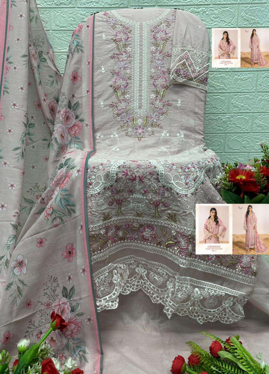 CRIMSON LUXURY LAWN COLLECTION VOL - 02 BY SHREE FABS - 01