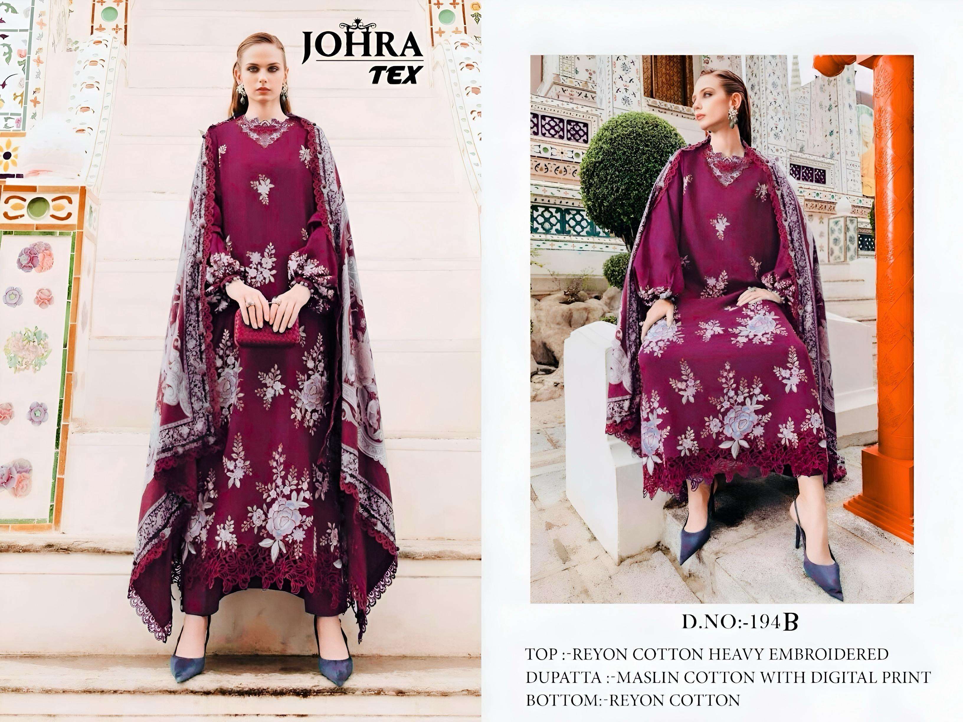 DESIGN NO. JT -194 B RAYYON COLLECTION BY JOHRA TEX - 01