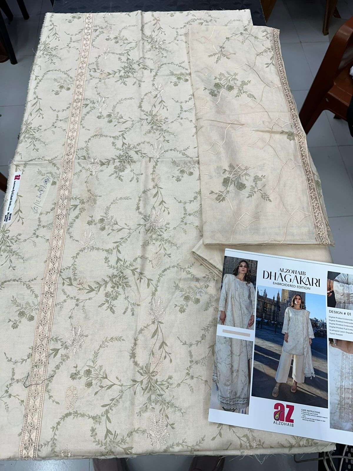 DHAGAKARI by Al Zohaib Textiles-12